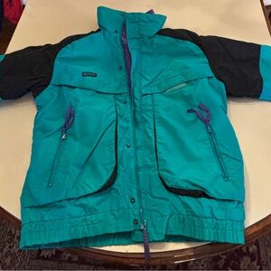 Columbia Men’s Teal Jacket Size Large Lightweight Outdoor Coat